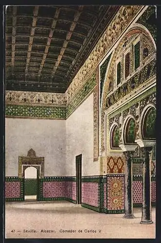 AK Sevilla, Alcazar, Comedor de Carlos V.