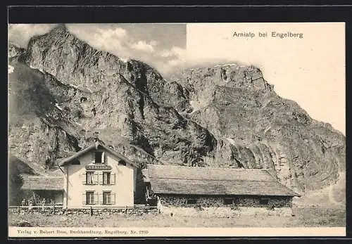 AK Engelberg, Die Arnialp vor den Felswänden