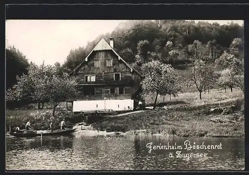 AK Böschenrot am Zugersee, Ferienheim am Wasser