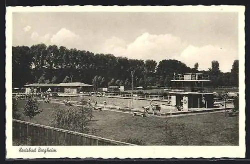 AK Bergheim / Erft, Blick auf das Kreisbad