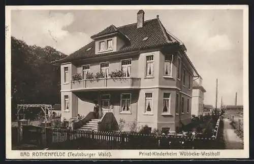 AK Bad Rothenfelde /Teutoburger Wald, Privat-Kinderheim Wübbeke-Westhoff
