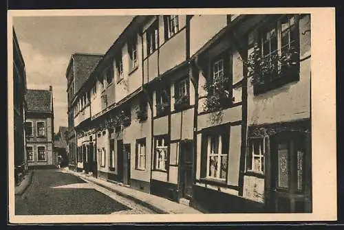 AK Kempen am Niederrhein, Blick in die Schulstrasse