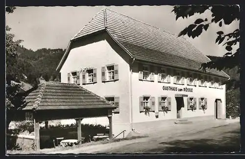 AK Niederwasser /Schwarzwald, Gasthaus und Pension Rössle