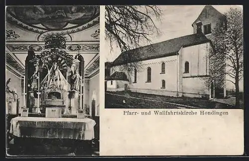 AK Hondingen, Pfarr- und Wallfahrtskirche