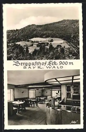 AK Eck, Bergasthof u. Pension Eck, Panorama, Inneres