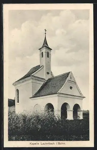 AK Lauterbach / Schwarzwald, Kapelle mit Hecke