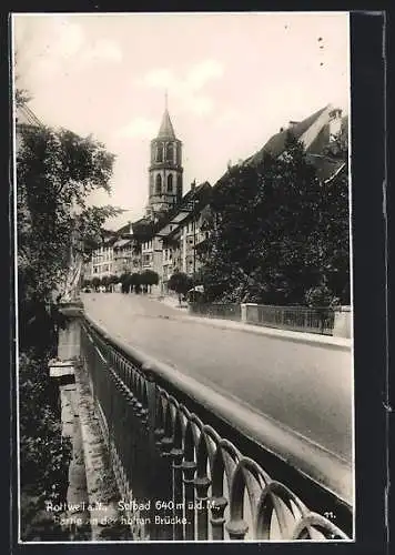AK Rottweil a. N., Partie an der hohen Brücke