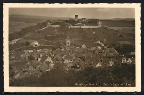 AK Burglengenfeld a. d. Naab, Stadt mit Burg