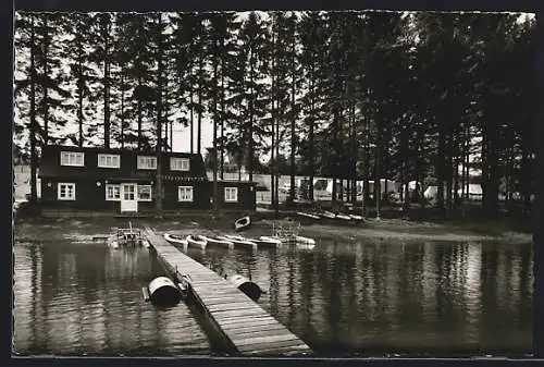 AK Marienheide /Rhld., Bootshaus u. Gaststätte F. Wagner