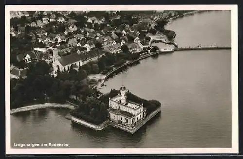 AK Langenargen /Bodensee, Teilansicht aus der Vogelschau