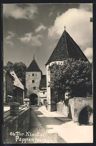 AK Pappenheim / Obb., Ob. Tor, Kloster, Ortspartie