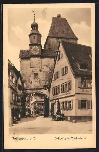 AK Rothenburg o. T., Gasthof zum Markusturm