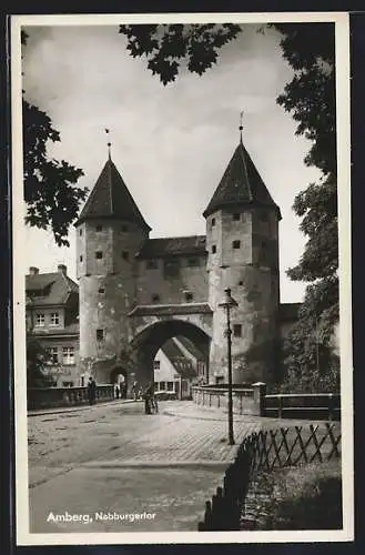 AK Amberg, Blick auf Nabburgertor