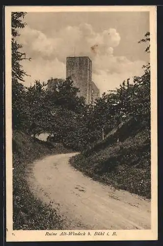 AK Bühl i. B., Ruine Alt-Windeck