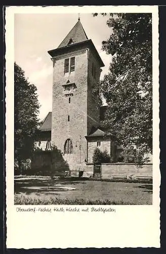 AK Oberndorf /Neckar, Kath. Kirche mit Stadtgarten