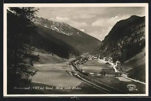 AK Brenner /Tirol, Brennerpass, Blick nach Süden