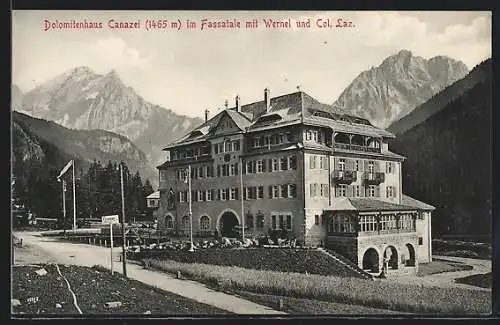AK Dolomitenhaus Canazei im Fassatale und Col Laz