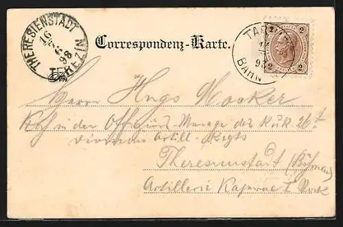 AK Tarvis, Ortsansicht mit Bergpanorama