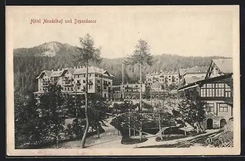 AK Mendel, Blick auf Hotel Mendelhof und Dependance