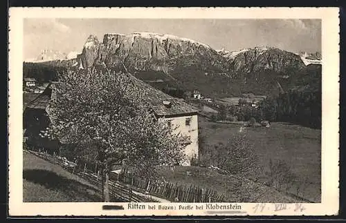 AK Ritten bei Bozen, Partie bei Klobenstein