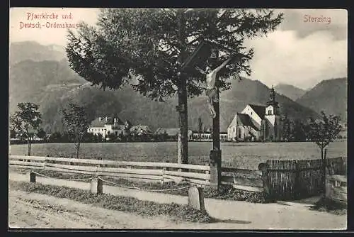 AK Sterzing, Pfarrkirche und Deutsch-Ordenshaus