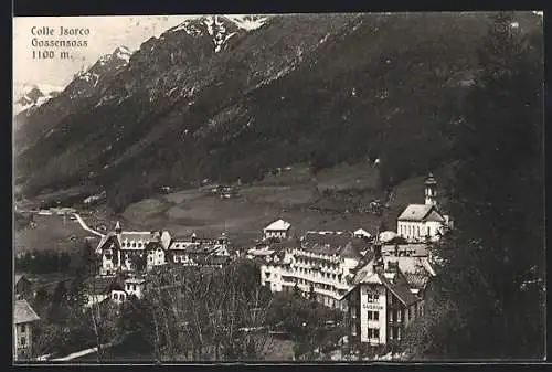 AK Gossensass, Teilansicht aus der Vogelschau