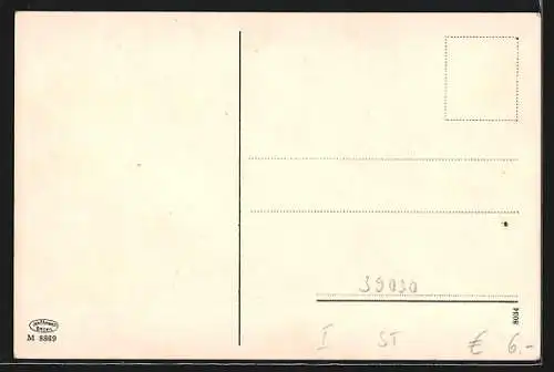 AK Sexten, Teilansicht mit Kirche und Elfer