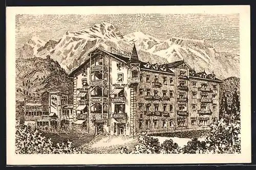 AK Cortina d'Ampezzo, Hotel de la Poste
