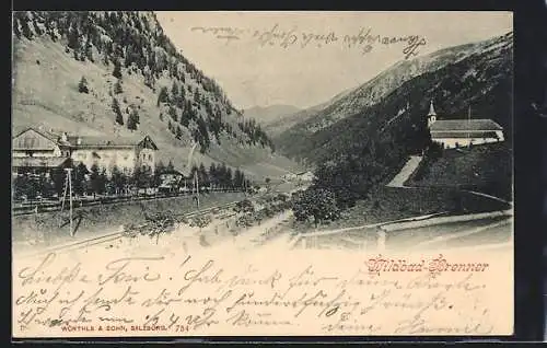 AK Brenner, Wildbad-Brenner, Teilansicht mit bewaldeten Hügeln