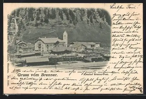 AK Brenner, Gasthof Brenner-Post