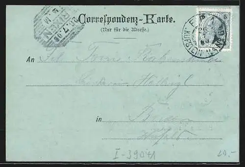 Mondschein-AK Brennerbad, Ortsansicht mit Brücke