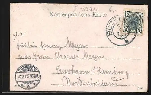 AK Meran, Blick auf die Gilfpromenade