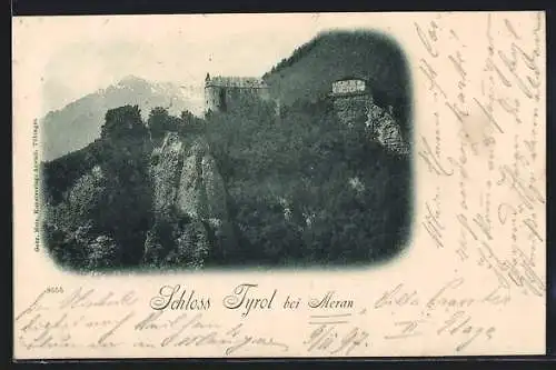 AK Meran, Blick auf das Schloss Tyrol