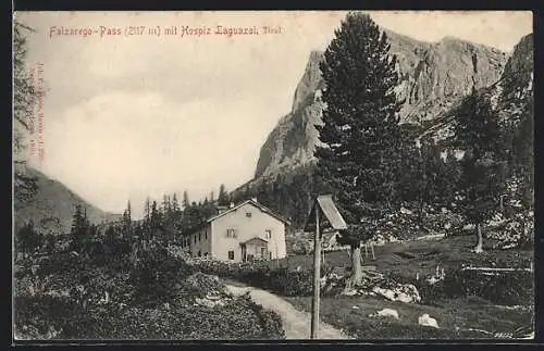 AK Falzarego-Pass, Blick zum Hospiz Laguazoi