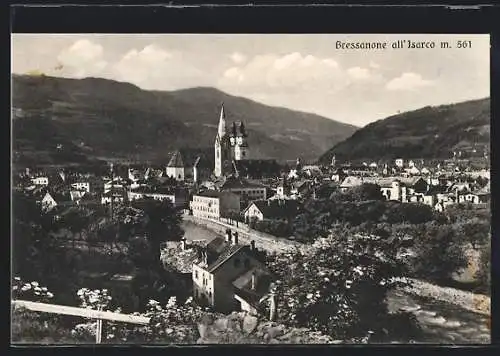 AK Bressanone, Ortsansicht mit Flusspartie