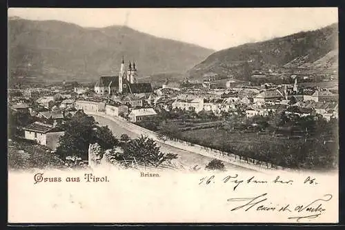 AK Brixen /Tirol, Ortsansicht aus der Vogelschau