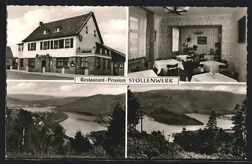 AK Steckenborn /Eifel, Restaurant-Pension Stollenwerk, Ortsansicht