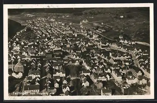 AK Tailfingen / Württ., Stadtansicht vom Flugzeug aus