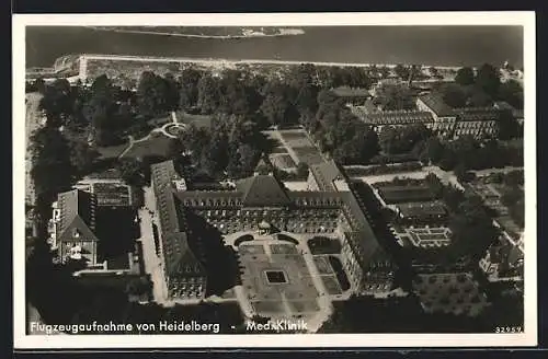 AK Heidelberg / Neckar, Fliegeraufnahme der Med. Klinik