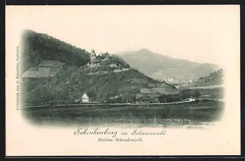 AK Schenkenzell /Schwarzwald, Schenkenburg und Landschaft