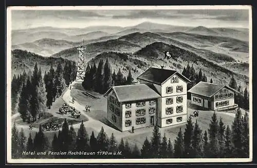 AK Badenweiler / Schwarzwald, Hotel Hochblauen