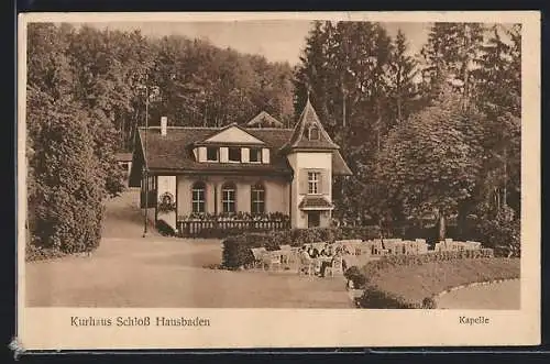 AK Badenweiler, Hotel-Kurhaus Hausbaden, Kapelle