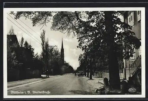 AK Müllheim, Sicht in die Werderstrasse