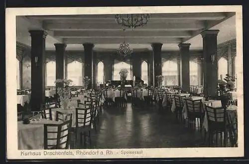 AK Rhöndorf / Rhein, Hotel Kurhaus Drachenfels, Speisesaal