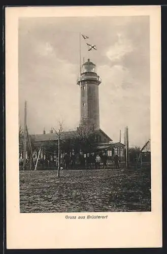AK Brüsterort, Blick auf den Leuchtturm