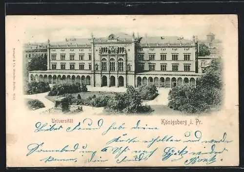 AK Königsberg, Ansicht der Universität