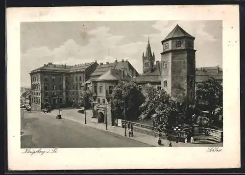 AK Königsberg i. Pr., Blick auf das Schloss