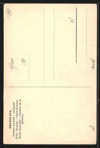 AK Bratislava, Städt. Museum, Folterkammer