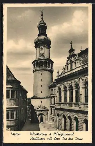 AK Sopron, Stadtturm mit dem Tor der Treue