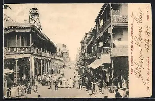 AK Port-Said, Main Street-Rue du Commerce